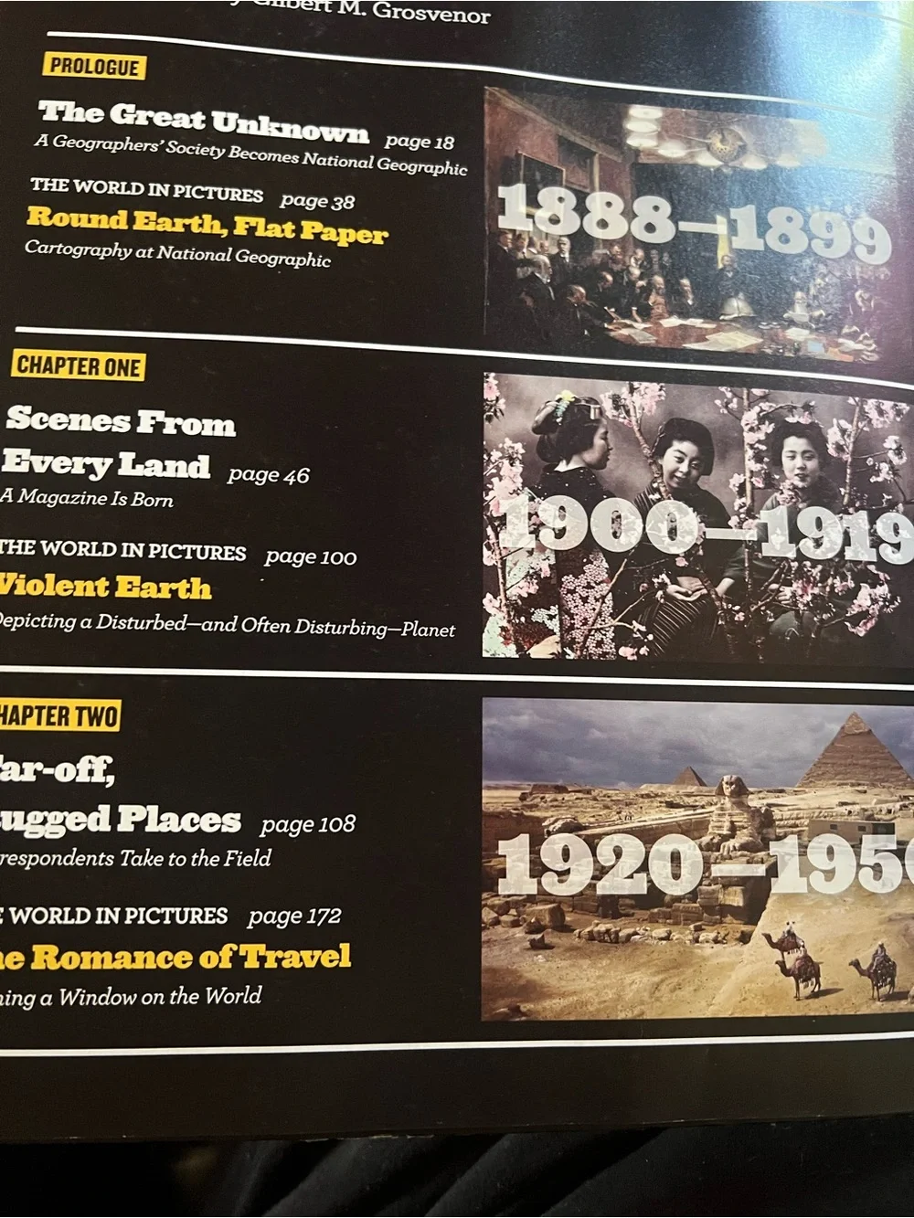 National Geographic Black Hardcover Book with Globe Seal